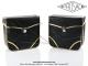 Sacoches  Prosac  P01E Noires - Finitions  lisers dors - Coins Noirs - Fixation  crochets - Spciales VloSoleX (la paire)