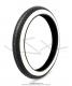 Pneu 2 1/4 x 16 (2.25-16)  flancs blancs MITAS B8 - 38J - TT - pour Mobylette Motobcane / MBK / Peugeot 103 / Piaggio Bravo (...)