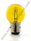 Ampoule jaune 12v 25w/25w 3 ergots (BA21D)