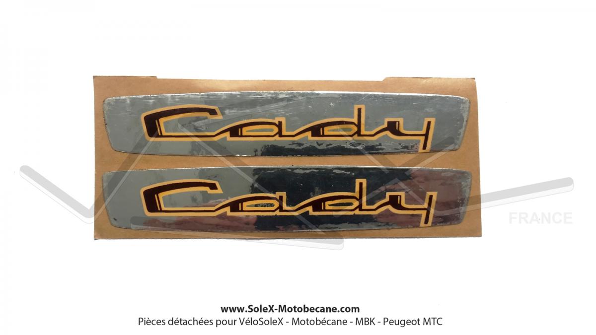 Autocollants (Monogrammes) de réservoir Mobylette Motobécane