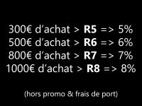 Profitez des Codes Promo par paliers d'achat !