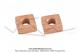 Écrou carré de fixation de bride de pot d'échappement pour Peugeot 103 (M6x100) (x2 pcs)