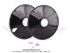 Flasques (Enjoliveurs) de roue - CYCLOSTAND - Noirs - 2x Petits Ø internes (roue avant) - pour Peugeot 103 / MBK 51 (la paire)