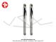 Amortisseurs Paioli arrières Chromés lisses H:308mm (la paire) Peugeot