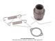 Rotule de pot d'échappement Ninja M32 x 150 - Ø31mm démontable avec joint Viton + bride de fixation de ressorts - pour Mobylette Motobécane / MBK 51 (AV10) et Peugeot 103 avec sortie d'échappement à vis