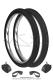 Pack 2x Pneus 600x45B type YY VSX / 2x Chambres à air 600 valve Vélo Presta French / 2x Fonds de jante 600 - pour SoleX 45cc à roues de 600 / 330 / 660 / 1010