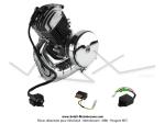 Moteur complet type MBK AV7 avec allumage électronique type Moriyama complet (sans carburateur) pour Mobylette Motobécane Motoconfort MBK 40 / 50 / MobyX X7 (Culasse à fixation basse)