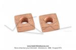 Écrou carré de fixation de bride de pot d'échappement pour Peugeot 103 (M6x100) (x2 pcs)