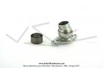 Rotule de pot d'échappement type NINJA - Fixation à bride - Ø29,50mm + Bague entretoise d'emboitement - Ø29.5mm x Ø32mm pour pot d'échappement Ninja G1 Carte Noire / G2 Carte Noire / Doppler ER1 / Giannelli pour Peugeot 103 SP / MVL / SPX / RCX (...)