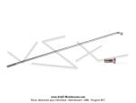 Rayon de roue 250mm x Ø2.3mm pour Mobylette Motobécane Motoconfort(x1 pc)