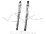 Amortisseurs Paioli avec ressort extérieur Blanc H:335mm pour Mobylette Motobécane / MBK ou Peugeot 103 (...) (à la paire) 