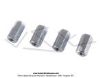 Écrous de culasse - M7x22 - pour Peugeot 103 / Mobylette Motobécane / MBK 51 / Minarelli (x4 pcs)