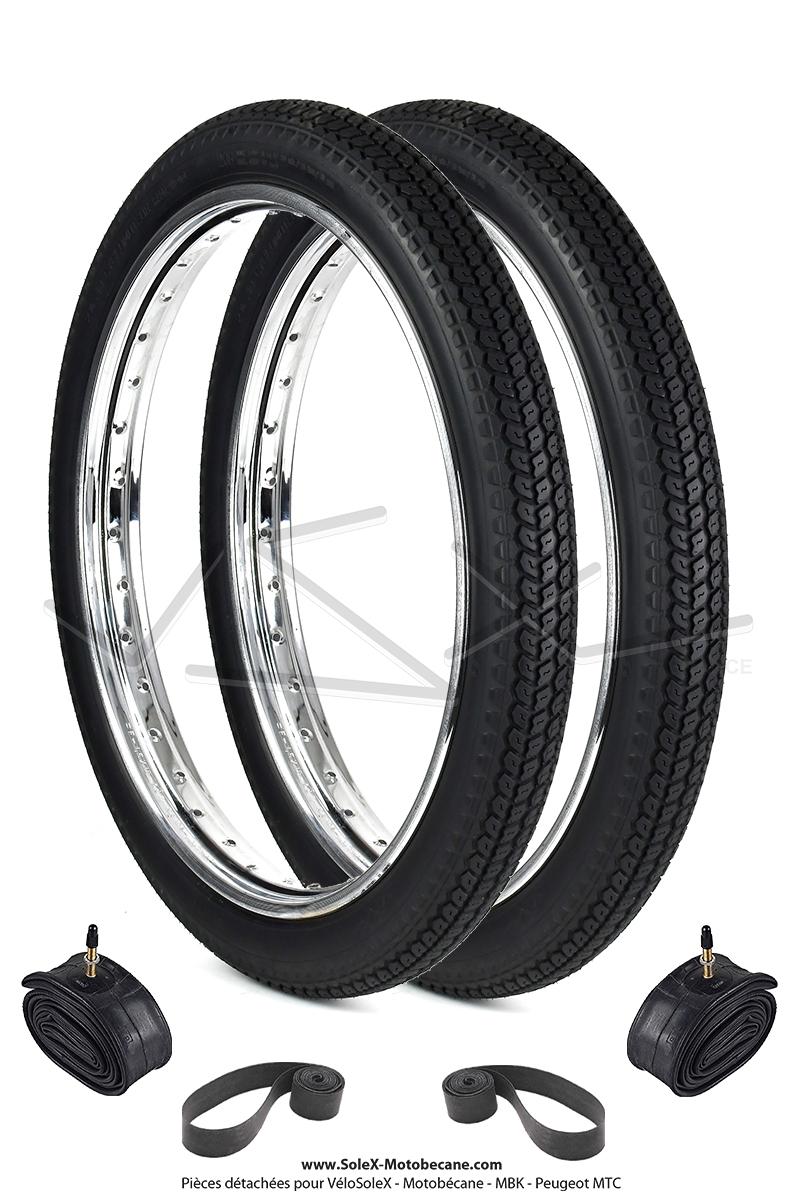 Pack 2x Pneus 2 1 4 x 18 2.25 18 RAPIDO VSX 2x Chambres a air