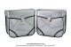 Sacoches  Prosac  P01 Gris mtallis - Finitions  liserets noirs - Fixation  crochets - Spciales pour VloSoleX (la paire)