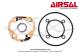 Joints moteur (Pochette) pour kit Airsal rf.02145547 pour Mobylette Motobcane / MBK 51 (AV10)  refroidissement liquide Lc H2O