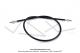 Cble de transmission de compteur Facomsa - 72.8cm - carr de 2.6mm - pour Peugeot 103 SPX / RCX