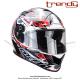 Casque Intgral - Double-cran - Blanc / Rouge / Noir - Trendy  T-602 SKIDDY   - Taille M