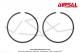 Segments Airsal - 47 x 1mm - Ergotage interne - pour Mobylette Motobcane / MBK 51 (AV10) (x2 pcs)