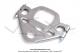 Platine suprieure de fourche tlescopique Grise pour Peugeot 103 MV / MVL (...)