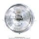 Phare avant 140 chrom avec interrupteur - culot P26S - portire chrome - Universel