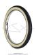 Pneu 2 1/4 x 15  flancs blanc crme  GT  VSX pour Peugeot 104 / Scoper