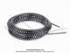 Gaine de frein - de starter - d'acclrateur - de dcompresseur - 5mm - Couleur Damier Noir et Chrome paillet (le mtre)