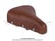 Selle marron avec 2 ressorts chroms - adaptable sur vlos / VloSoleX / Mobylettes