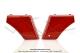 Portires (couvercles) de bote  outils droite et gauche Rouges pour Peugeot 103 SPX / VOGUE / MVL