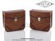 Sacoches  Prosac  P01 Marron - Finitions  liserets noirs - Fixation  crochets - Spciales pour VloSoleX (la paire)