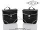 Sacoches  Prosac  P01 Noires - Finitions Vichy - Fixation  crochets - Spciales pour VloSoleX (la paire)