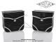 Sacoches  Prosac  P01E Noires - Finitions  liserets blancs - Coins Noirs - Fixation  crochets - Spciales pour VloSoleX (la paire)