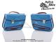 Sacoches  Chamrousse  C02 Bleues (finitions Bordeau) inclines - Fixation par crochets - Spciales pour Mobylette Motobcane / Motoconfort MobyX X7 sans clignotants (la paire)