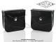 Sacoches  Prosac  P01E Noires - Finitions  lisers noirs - Coins Noirs - Fixation  crochets - Spciales pour VloSoleX (la paire)