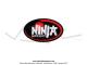 Autocollant  Ninja Sport  - Ellipse - Noir - 58x34