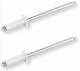 Rivets aveugles alu tte plate Blancs 4x8 (lot de 2)