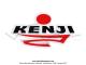 Autocollant de pot d'chappement  Kenji  - Blanc - 114 x 62,7mm