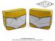 Sacoches  Prosac  P02 Jaune Palma et Blanc - Fixation par crochets - Spciales pour VloSoleX 5000 / 6000 / Tnor S