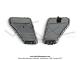 Portires de bote  outils torsades - chromes - pour Peugeot 103 SP / MVL ... (la paire)