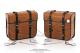 Sacoches Sporfabric S15CO Marron pour SoleX / Mobylettes Motobcane MBK Peugeot (la paire)