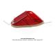 Cabochon de feu rouge type Manducher - Non Alumite - Avec support d'ampoule - Annes 60 pour Mobylette Motobcane Motoconfort (Import)