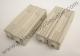 Patins de pdales ECLAIR (Caoutchoucs) - Blanc crme - pour SoleX / Mobylette Motobcane / Motoconfort / MBK / Peugeot (x4 pcs)