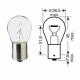 Ampoule 12v 21w (BA15S) de clignotant pour Mobylettes Motobcane / Motoconfort / MBK