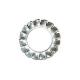Rondelle ventail  dentures extrieures M6 - DIN 6798 - Acier - Zingu blanc