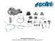 Carters moteur complet ASM Polini pour Peugeot 103 SPX / RCX (170.0080)