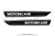 Monogrammes de rservoir  Motobcane  noirs / argent pour Mobylette Motobcane (la paire) 51S / VS / VL / VLC (07/1980) (Import)