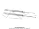 Fourreaux de fourche (Tubes) Gris avec ressorts Peugeot 103 MVL (la paire)