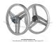 Roues (Jantes) aluminium compltes - 17 x1.6 - Blanches - type Grimeca pour Peugeot 103 SP / MVL (la paire)