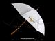Parapluie avec manche bois - Blanc - 100cm - avec logo  MOTOBECANE  Ttes de Gaulois