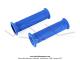 Poignes de guidon (Revtements) - Bleu - Mini Targa - 22/24 - Lg. 120mm - pour Mobylettes Motobcane / MBK / Peugeot (la paire)