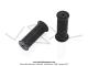 Poignes de guidon - Cyclomoteurs - Standard - Lg. 95mm - 22/25 - Quadrilles - Noires (la paire)